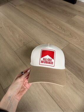 Rustler Two-Tone White and Tan Patch Baseball Cap